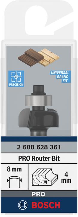 Actual product image Bosch Professional Zubehör Chamfer cutter, 8 mm, R1 4 mm, D 20.7 mm, L 9 mm, G 53 mm
