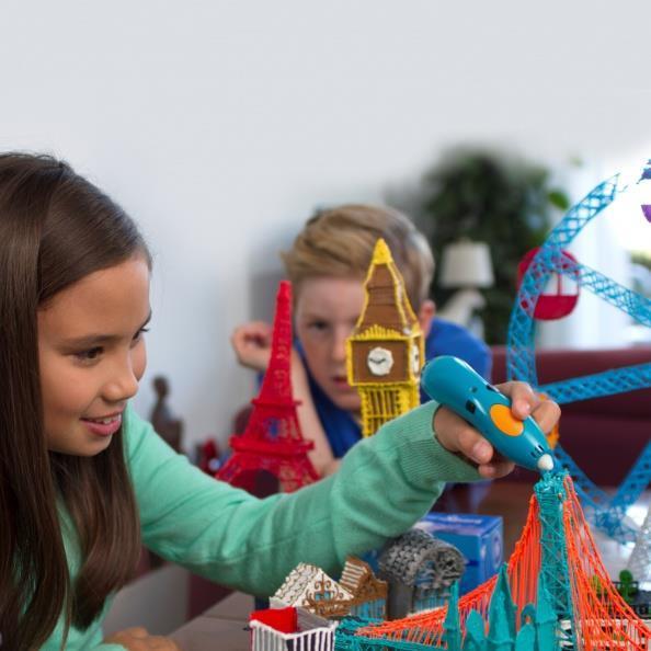 Produktbild 3Doodler Filament / Start+ / 250 / rot, blau, grün, grau, schwarz / "Primary Pow Mix" (2.50 mm, 280 g, Mehrfarbig)