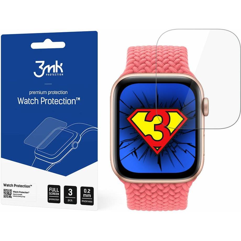 3Mk Trasparente Protective Film Watch Protection Arc For Apple Watch Se 40Mm, Pellicola Protettiva Per Smartwatch,