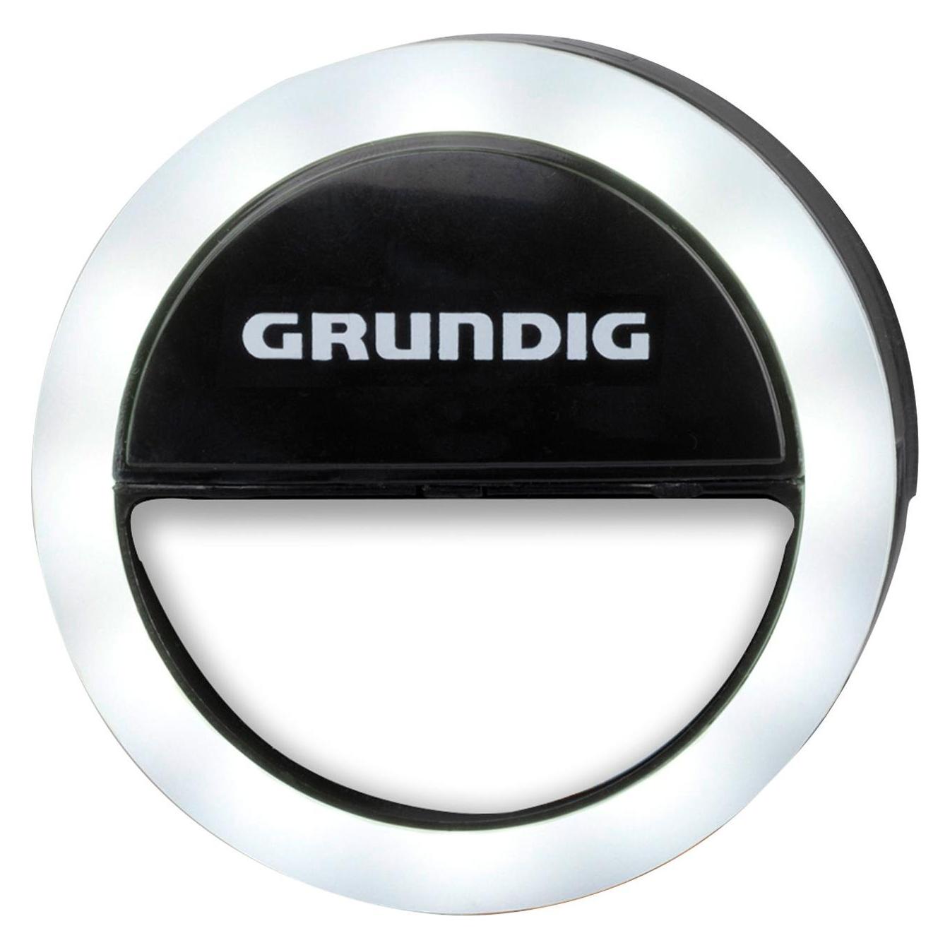 Grundig Selfie Light Ring (Ringleuchte), Dauerlicht, Schwarz