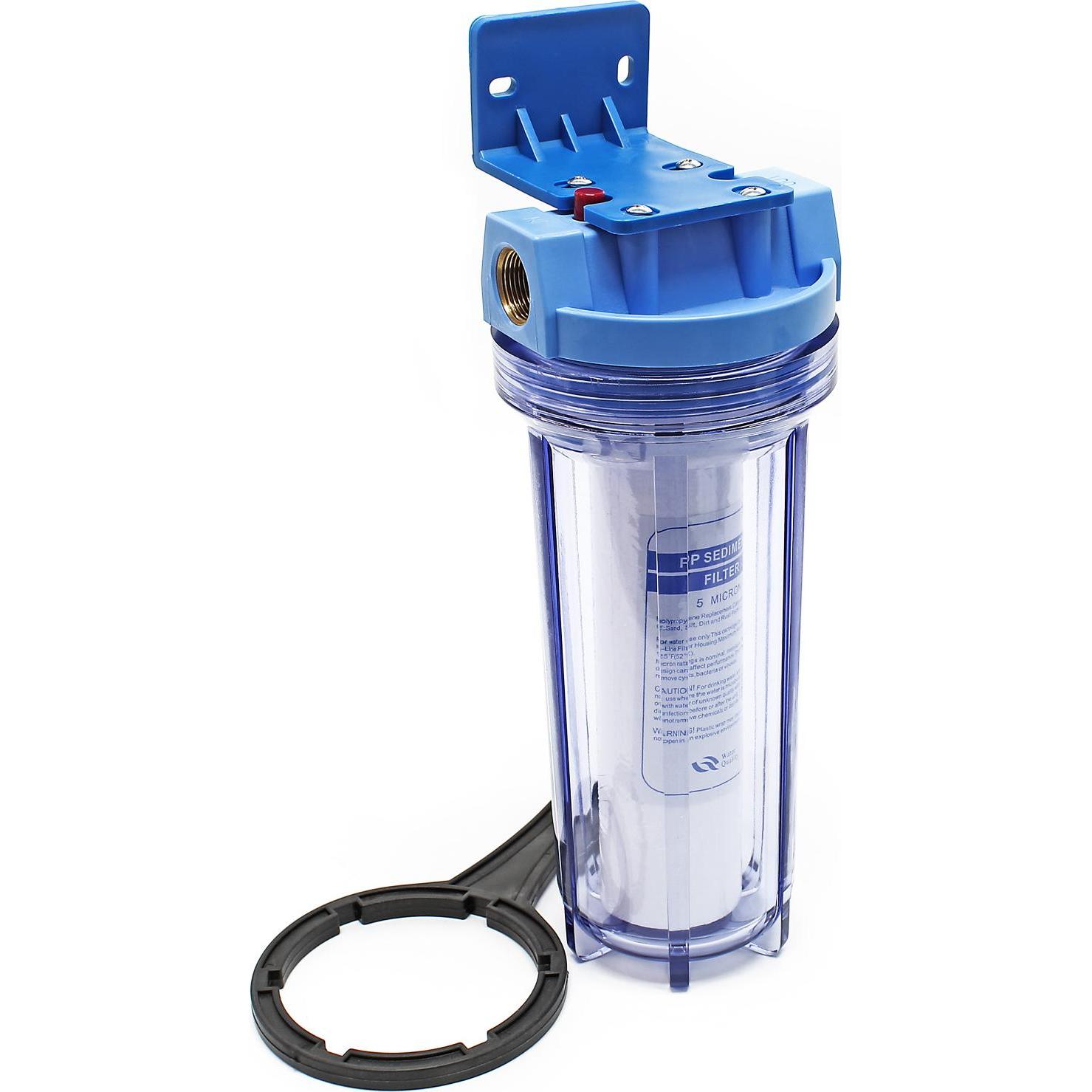 Naturewater NW-BR10F 1 Stufen Filter 5µ 26,16mm 3/4" PP Kartusche Sedimentfilter, Wasserfilter, Blau