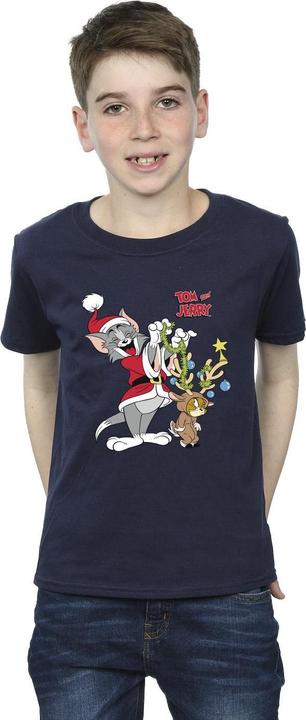 Actual product image Tom & Jerry Boys Christmas Reindeer T-Shirt (128)