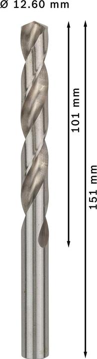 Produktbild Bosch Professional Zubehör PRO Metal HSS-G Spiralbohrer, 12,6 x 101 x 151 mm (12.6 mm)