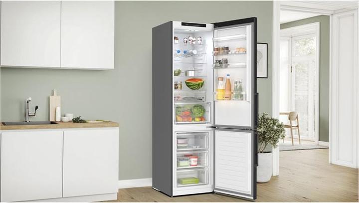 Image du produit Bosch Hausgeräte Série 4, Réfrigérateur-congélateur indépendant avec partie congélation en bas, 203 x 60 cm, inox (363 l)