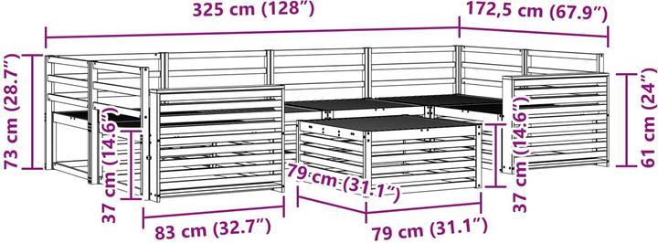 Produktbild vidaXL Outdoor-Sofa
