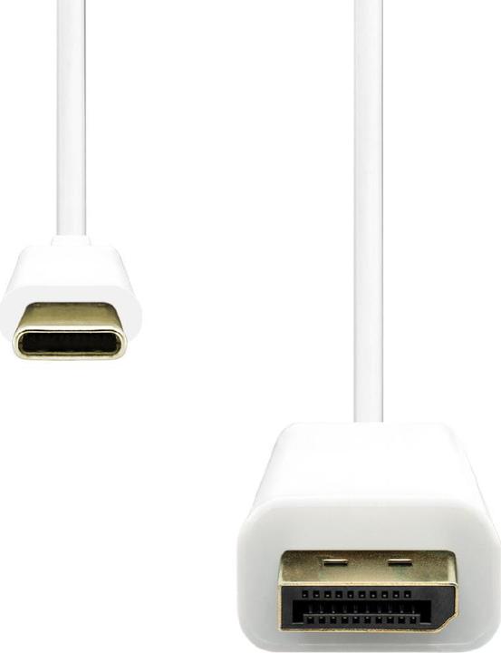 Actual product image ProXtend USB-C to DisplayPort cable 2M white (USB-C)