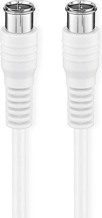 Produktbild Nedis Satelliten- und Antennenkabel | F Stecker | F Stecker | Vernickelt | 75 Ohm | Doppelt geschirm (75 dB, Antennenkabel)