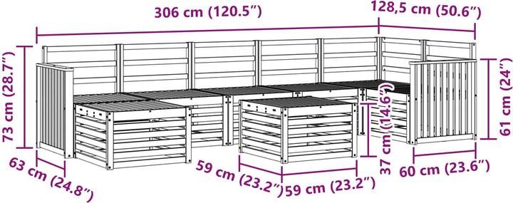 Produktbild vidaXL Outdoor-Sofa