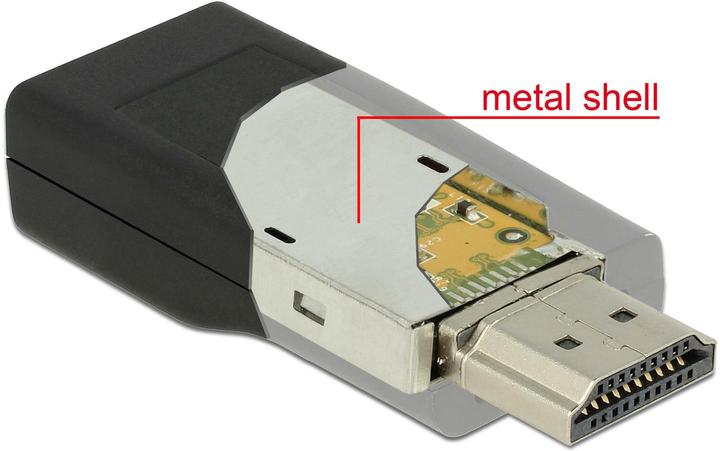 Actual product image Delock Monitor adapter HDMI-A to VGA-Bu black (VGA, 2.20 cm)