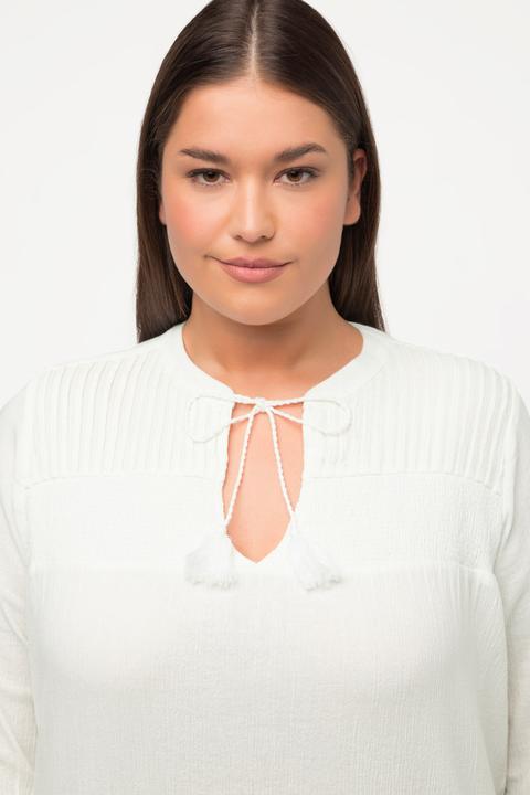 Produktbild Ulla Popken Tunika, Quasten, Tunika-Ausschnitt, 3/4-Arm (46, 48)