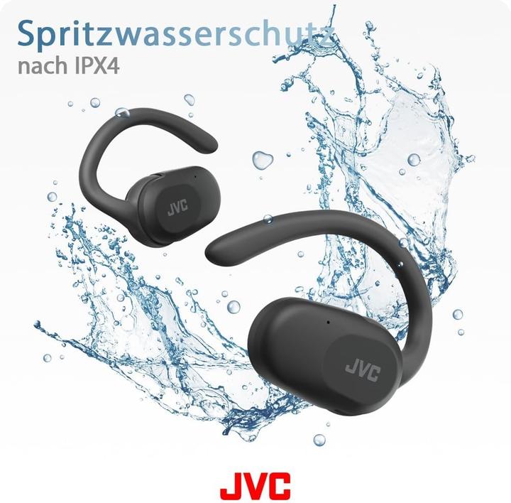 Actual product image JVC HA-NP40T-BU black (No noise cancellation, 26 h, Wireless)
