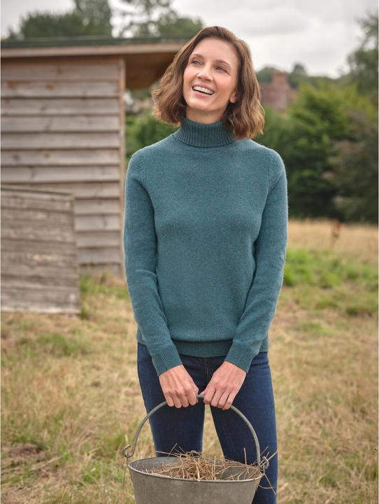 Produktbild Woolovers Lambswool Polo Neck Pullover (XL)