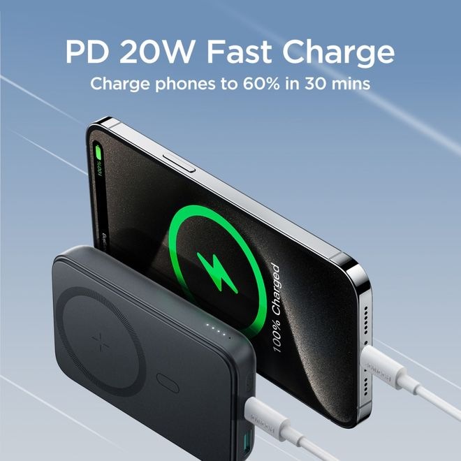 Immagine prodotto Joyroom Mini magnetico (10000 mAh, 20 W, 20 Wh)