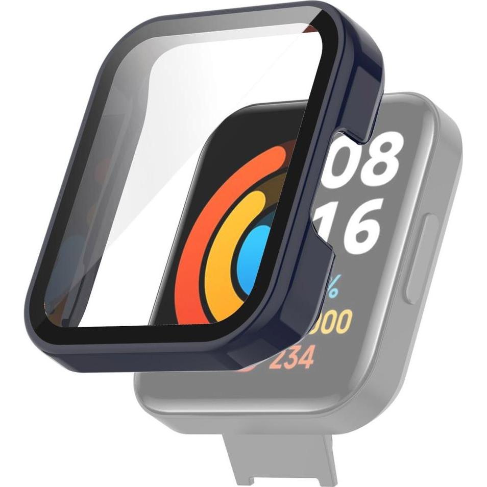 König Design Schutz Watch Hülle für Xiaomi Redmi Watch 2 Lite Case Cover Etuis Displayschutz, Smartwatch Zubehör, Blau