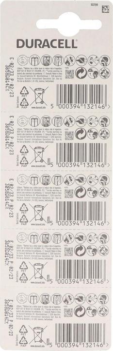 Produktbild Duracell Batterie DL2025, CR2025, 5er Blister (5 Stk., CR2025, 126 mAh)
