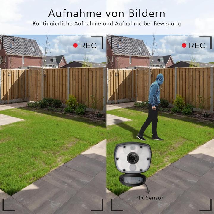 Produktbild Elro CZ60RIPS Draadloze 1080P HD Beveiligingscamera Set - Met 9 inch monitor en App (1920 x 1080 Pixels)