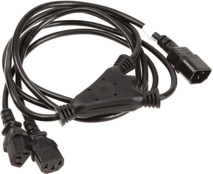 Actual product image InLine Y-distributor cable, 1x IEC plug to 2x IEC socket (1.80 m, IEC 309)
