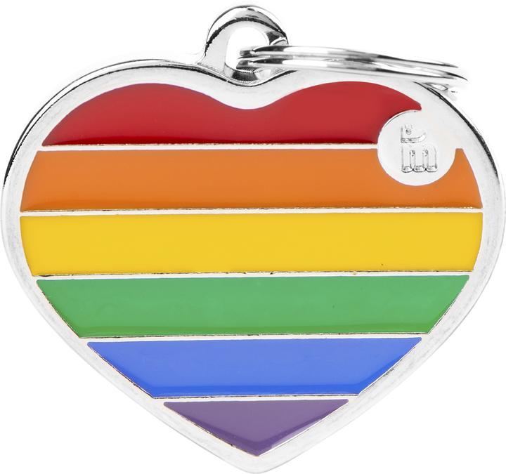 Myfamily MyFa tegn rainbow, hjerte L