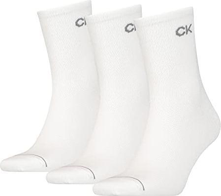 Produktbild Calvin Klein Herren Short sock Men's Quarter Socks 3 Pack, Weiss, Einheitsgrösse (3er Pack, 40 - 46)