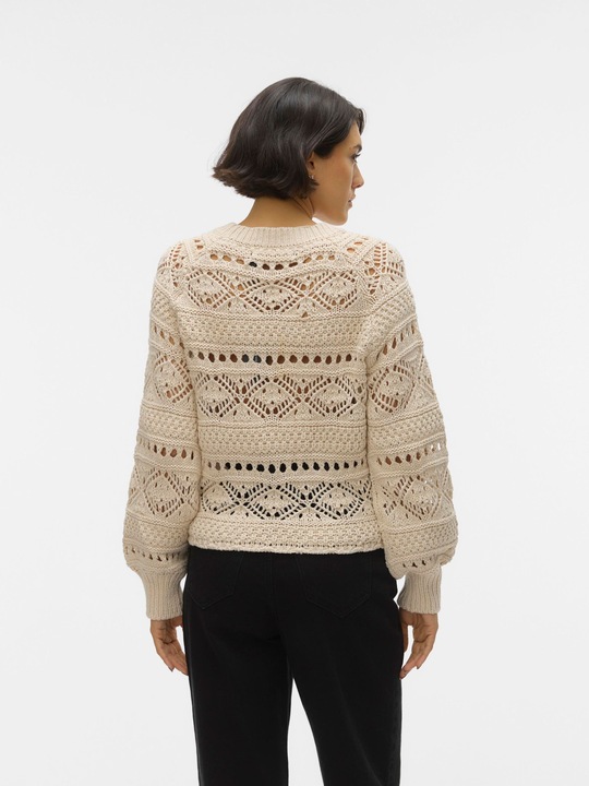 Immagine prodotto Vero Moda Maglia con scollo rotondo e maniche a palloncino (S)