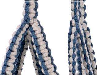 In the Mood Collectie Aanvatter Blauw Macrame