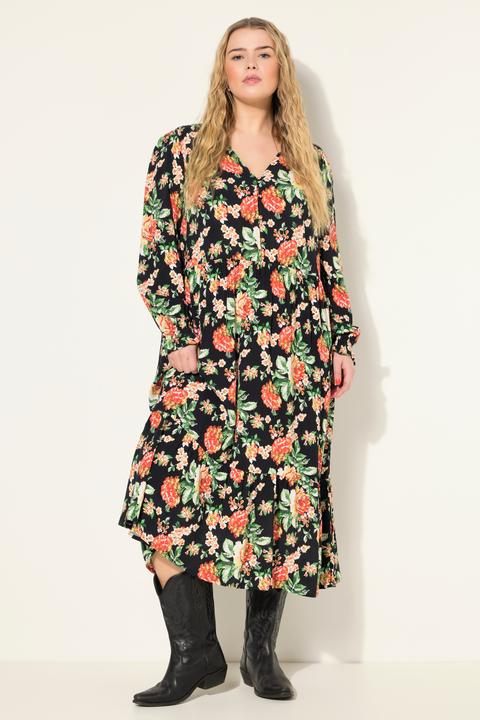 Produktbild Studio Untold Kleid, A-Line, Flower Print, Langarm (42, 44)