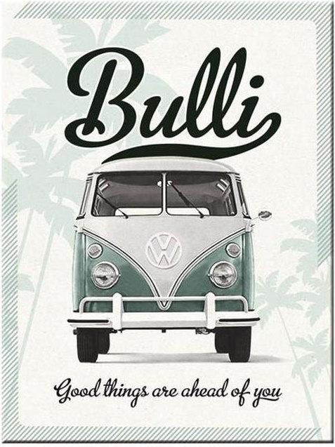 Image du produit Nostalgic-Art Merchandising Aimant adhésif VW Good things are 1 pièce, vert/blanc