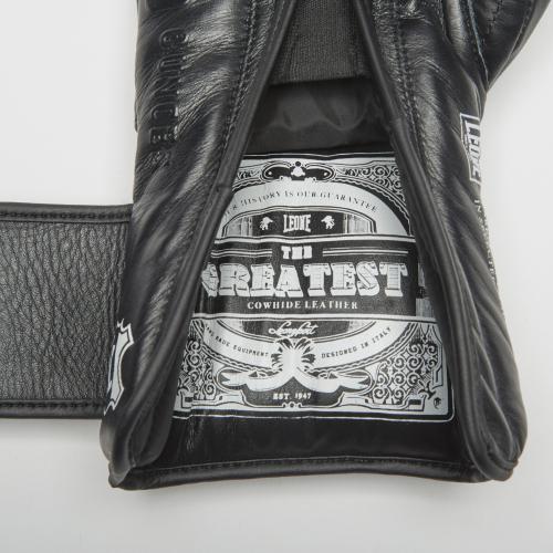 Image du produit Leone Gants de boxe The Greatest Noir GN111 (10 OZ, Taille unique)