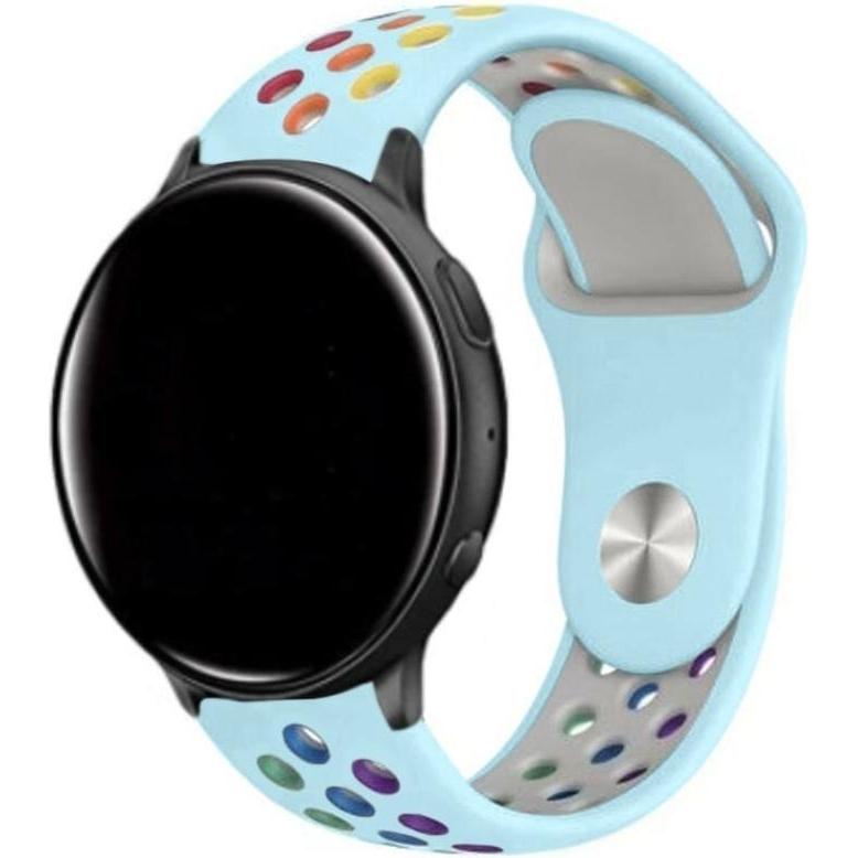 Strap-it Sportarmband (Silikon, vivoactive 4), Uhrenarmband, Mehrfarbig, Blau
