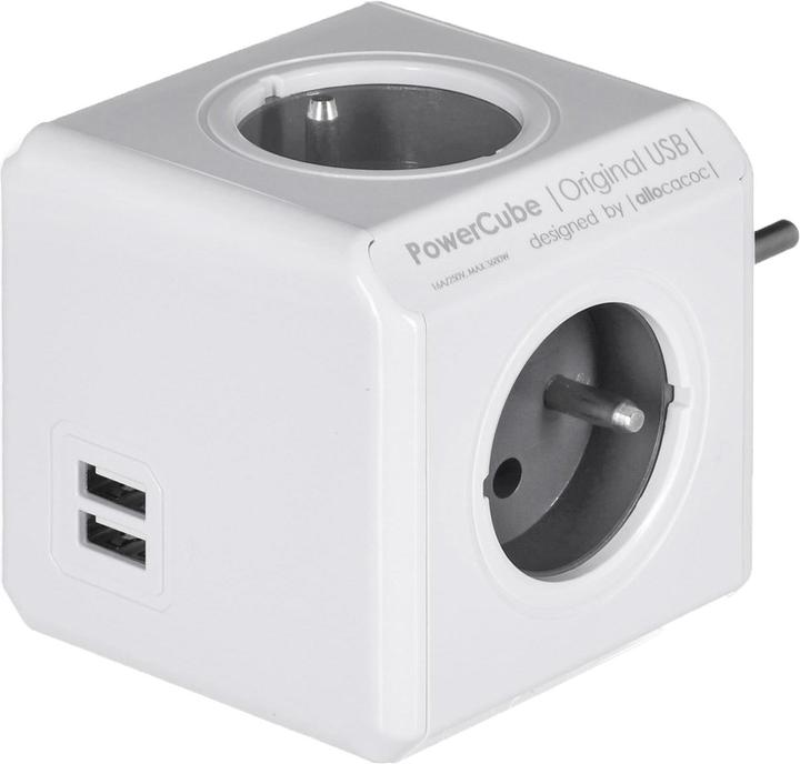 Actual product image Allocacoc PowerCube Original Duo (4 x, CEE 7/5)
