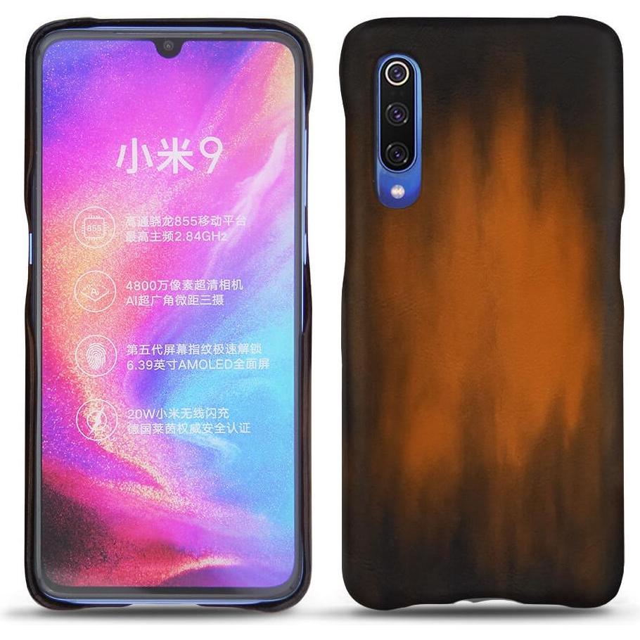 Noreve Lederschutzhülle (Xiaomi Mi 9), Smartphone Hülle, Braun