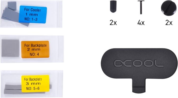Actual product image Alphacool GPX-N water block + heat sink