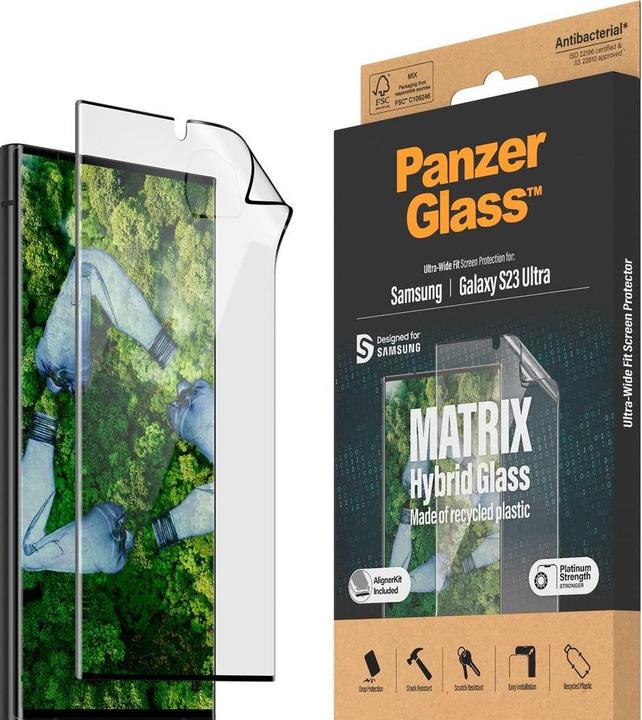 Actual product image PanzerGlass Ultra-Wide Fit (1 pcs., Samsung Galaxy S23 Ultra)