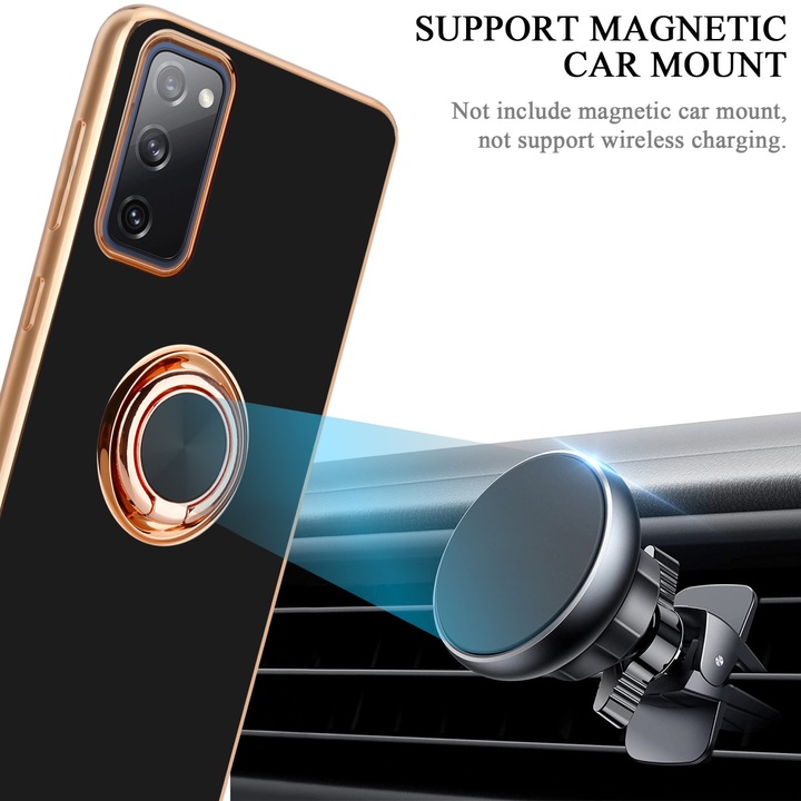 Produktbild Cadorabo Hülle für Samsung Galaxy S20 FE im TPU mit Kameraschutz und Ring LM089 Style (Samsung Galaxy S20 FE)