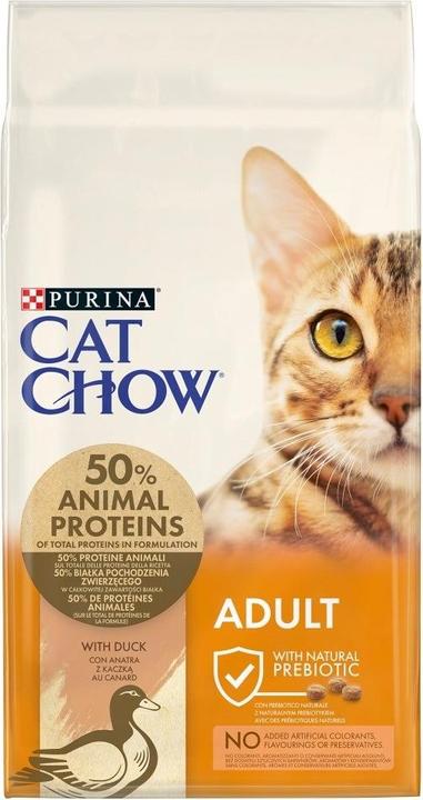 Purina Cat Chow Adult Rich in Duck 15kg (Adult, 15000 g)