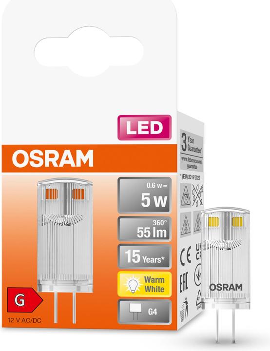 Image du produit Osram LED PIN 12 V (G4, 0.60 W, 55 lm, 6 x, G)