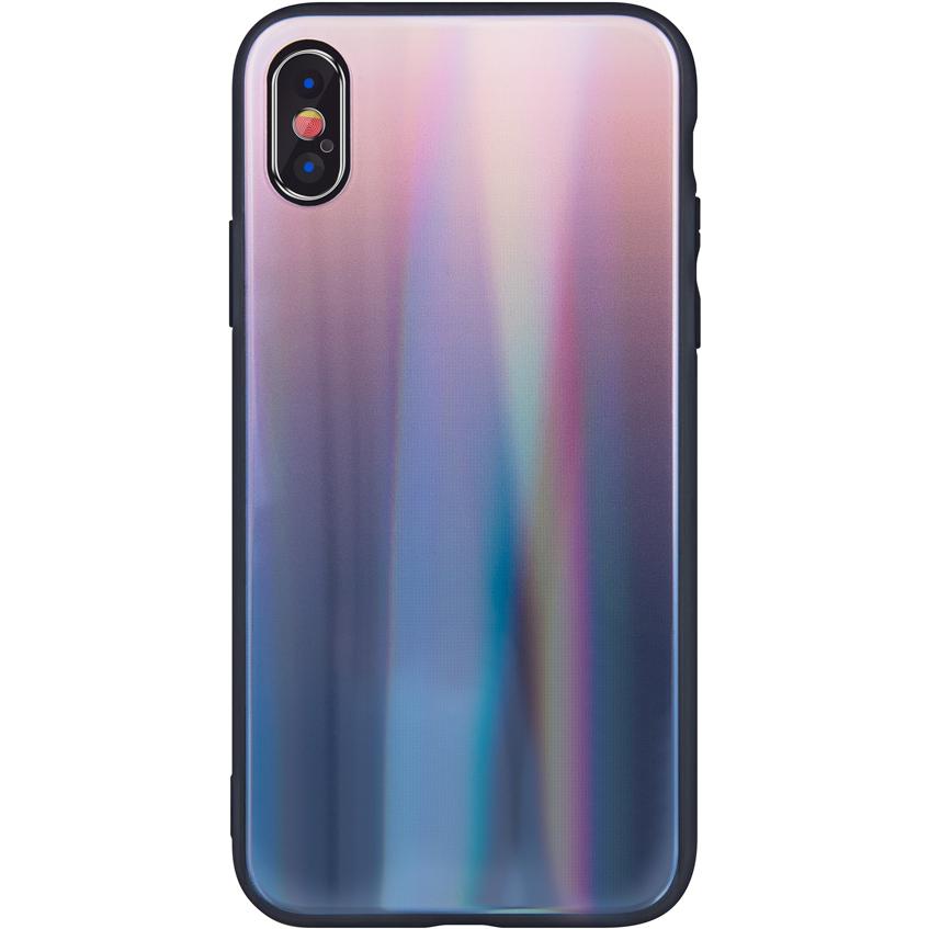 Aurora Glass case for iPhone 7 Plus / 8 Plus brown-black (Apple iPhone 7 Plus), Cover smartphone, Marrone