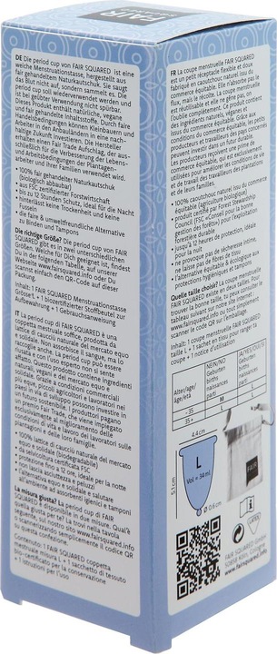 Actual product image Fair Squared Period Cup (Large)