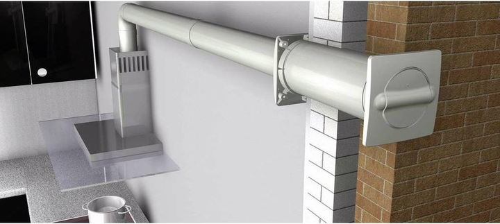 Produktbild Wallair N37217 Energiespar-Mauerkasten Kunststoff Passend für Rohr-Durchmesser: