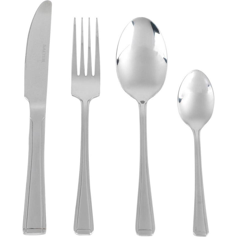 Salter BW031402EU7 Buxton 24-Piece Cutlery Set, Posate, Argento