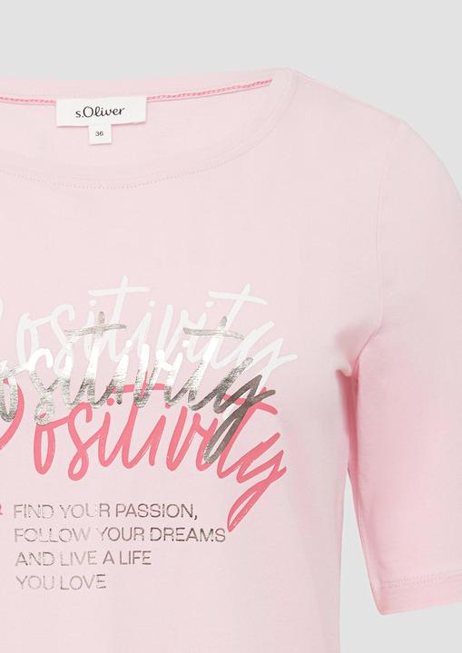Produktbild S.Oliver T-Shirt Jersey-T-Shirt im Slim Fit mit Frontprint (42)
