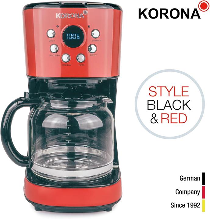 Actual product image Korona Coffee machine - Retro red - 4053035106670