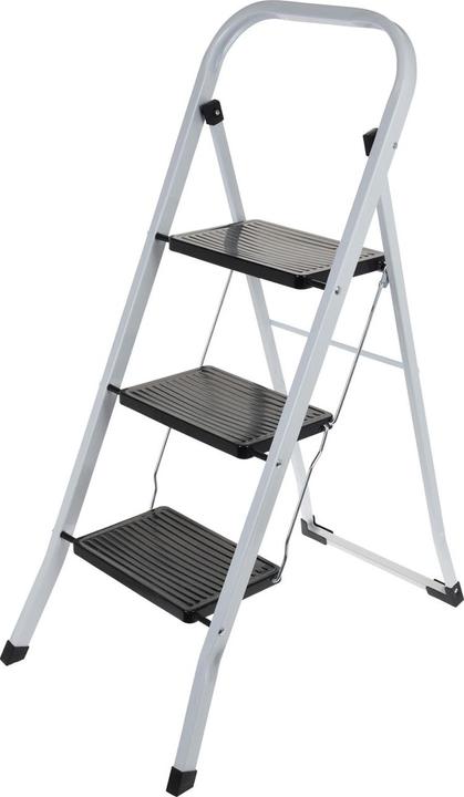 Storage Solutions Klappbare Trittleiter, mit drei Stufen, bis 125 kg (Trittleiter)