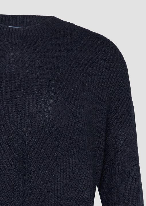 Produktbild S.Oliver Strickpullover Flauschiger Strickpullover mit Ajourmuster (M)