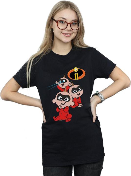 Actual product image Disney Womens/Ladies The Incredibles Jak Jak Cotton Boyfriend T-Shirt (XXL)
