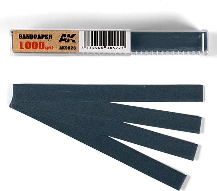 Actual product image AK Interactive Wet Sandpaper 1000 grit x 50 units (1000 Grit)
