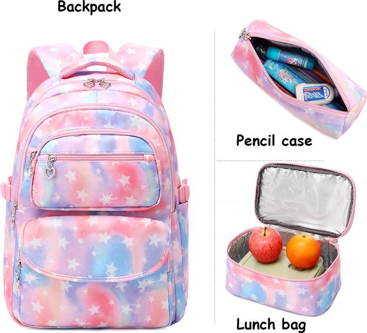 Produktbild Only-Bags.Store Schulranzen Schulrucksack Schulranzen Schulfreizeit mit Brotzeittasche und Federtasche