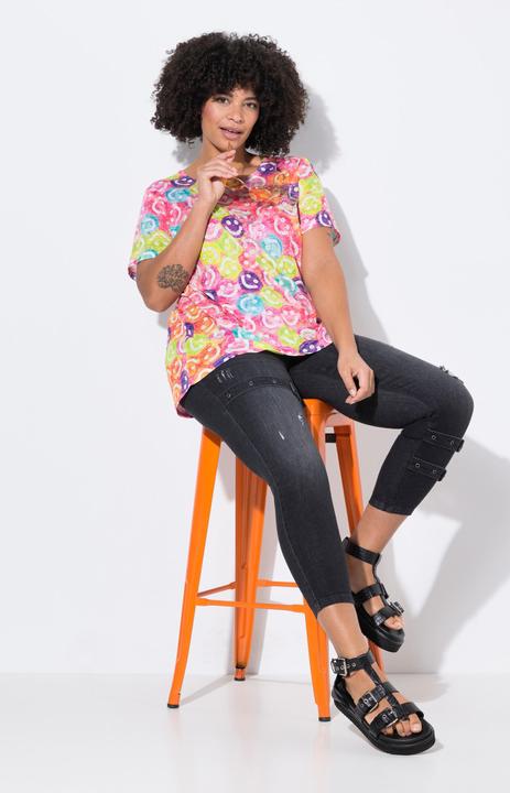 Image du produit Angel of Style PushUp-Jeans, Zierschnallen, 5-Pocket (58)