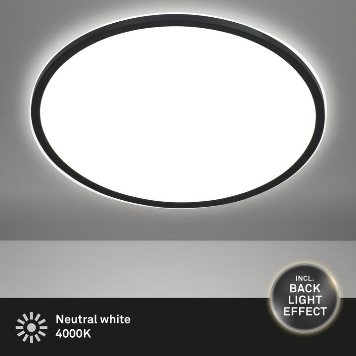 Produktbild Briloner Ultraflaches LED Panel, schwarz, 1xLED/30W (3500 lm)