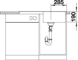 Produktbild Blanco Zia 5 S (Aufsatzspülbecken, 86 cm, 50 cm)
